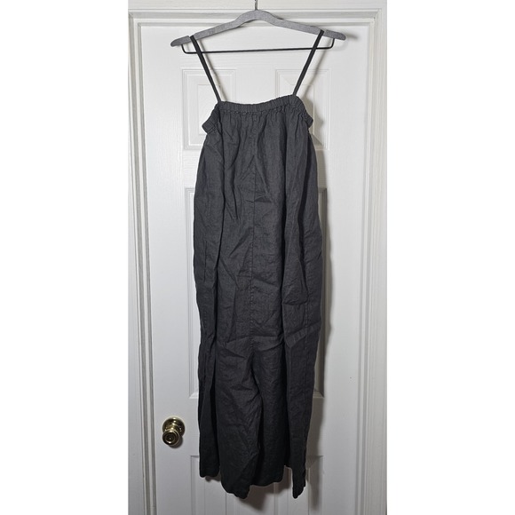 Filosofia Leah Jumpsuit Women's Size Small Linen Gray - Picture 2 of 5